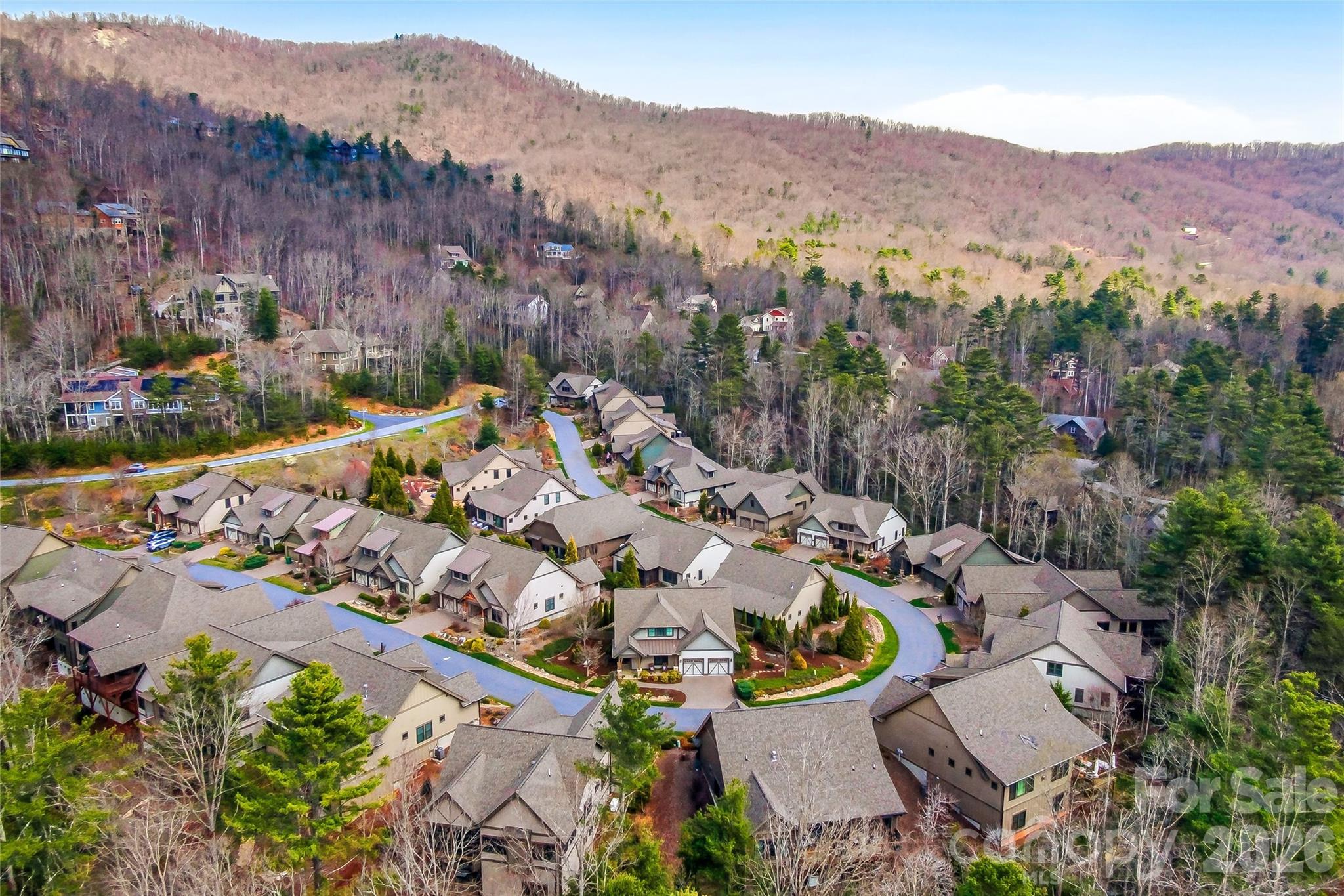 30 Still Creek Loop Fairview, NC 28730 - Photo 37 of 45 an aerial view of a house with garden