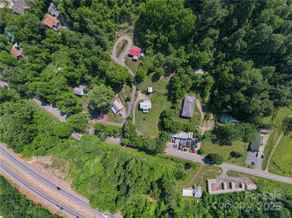 415 Weaverville Road Asheville, NC 28804 - Photo 31 of 47 an aerial view of a house