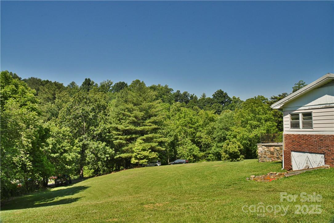 415 Weaverville Road Asheville, NC 28804 - Photo 9 of 47 a view of a backyard