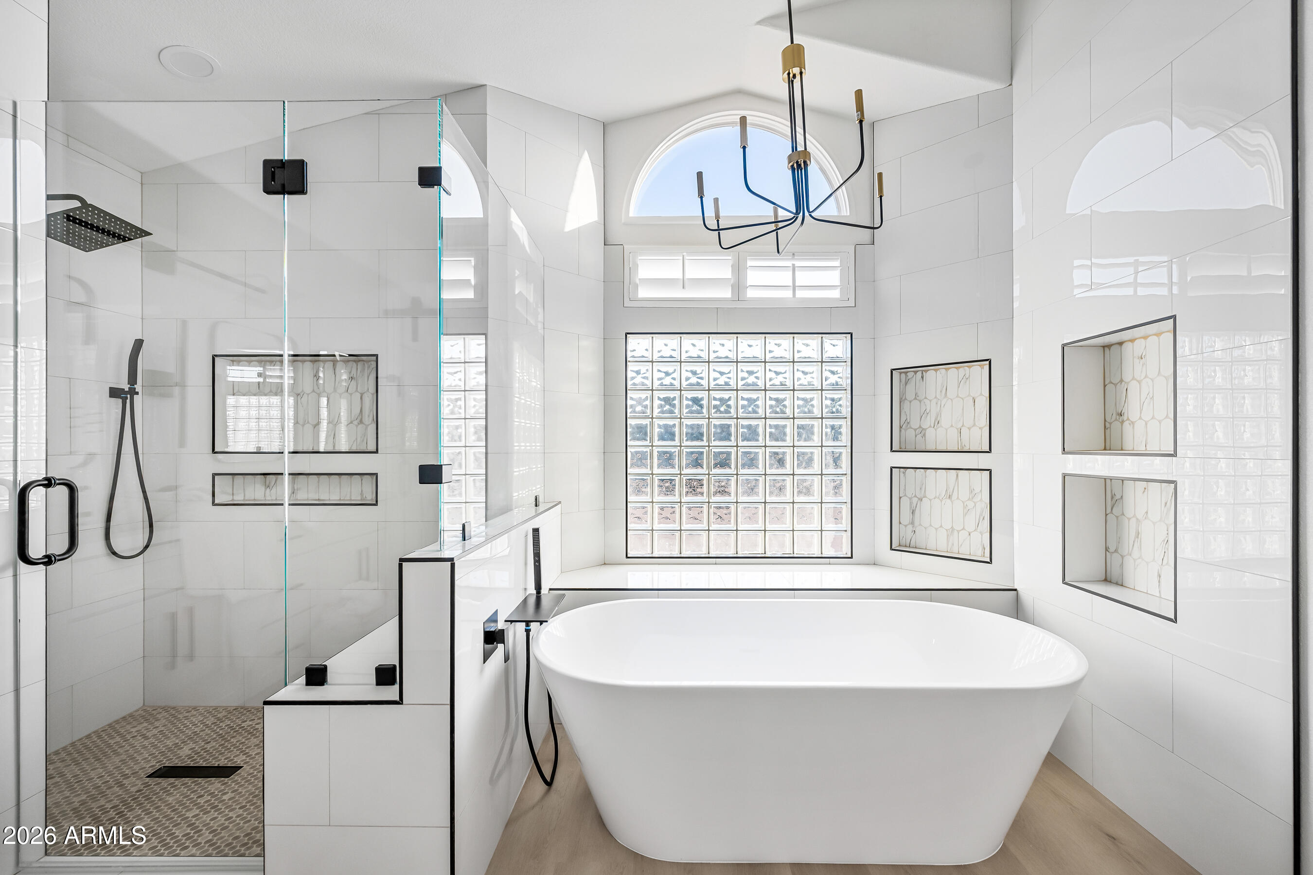 815 East Desert Trumpet Road Phoenix, AZ 85048 - Photo 32 of 57 New Floor to Ceiling Tile Shower