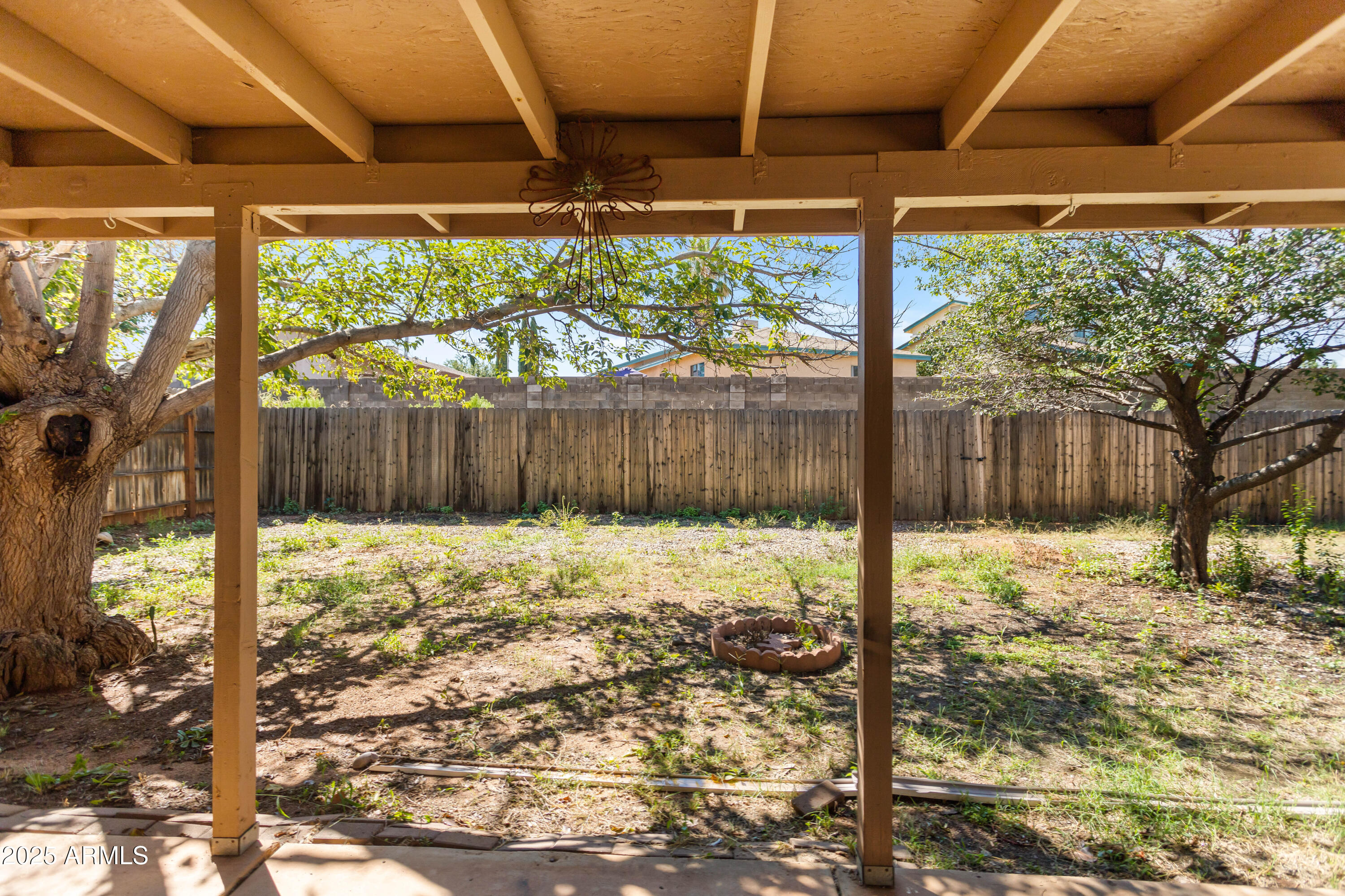 4964 East Raffaele Avenue Sierra Vista, AZ 85635 - Photo 35 of 41 a view of a backyard of the house