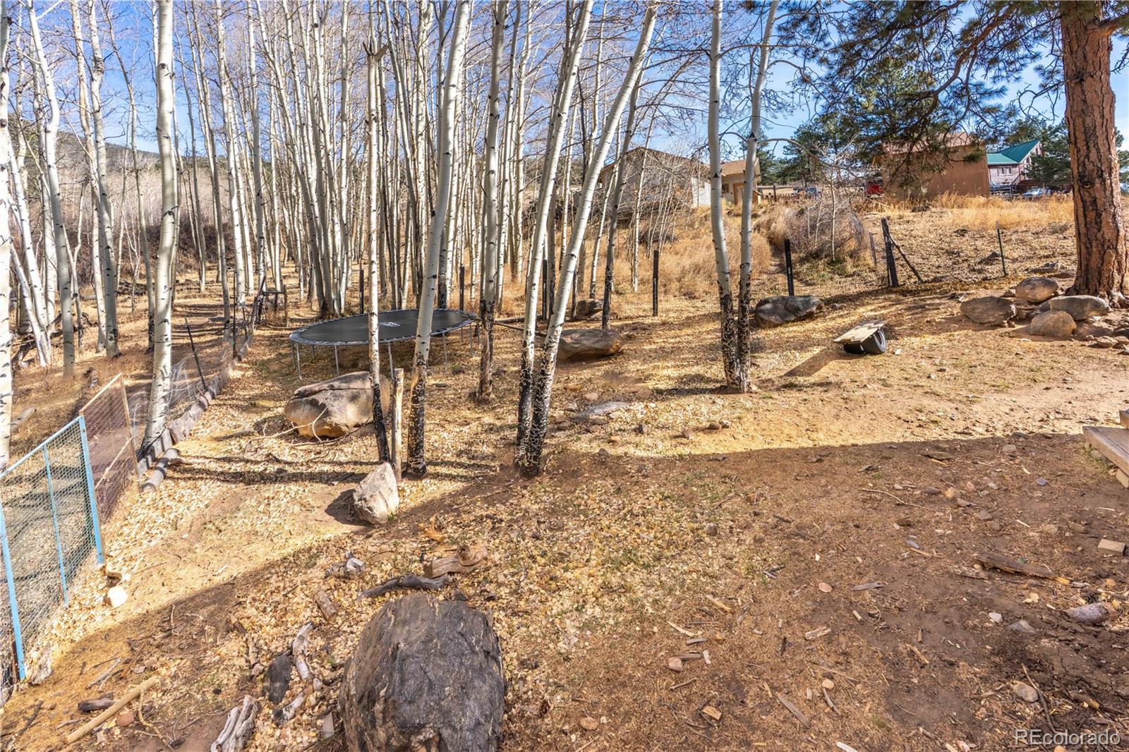 109 Heide Road Shawnee, CO 80475 - Photo 20 of 26 a view of a yard with wooden fence