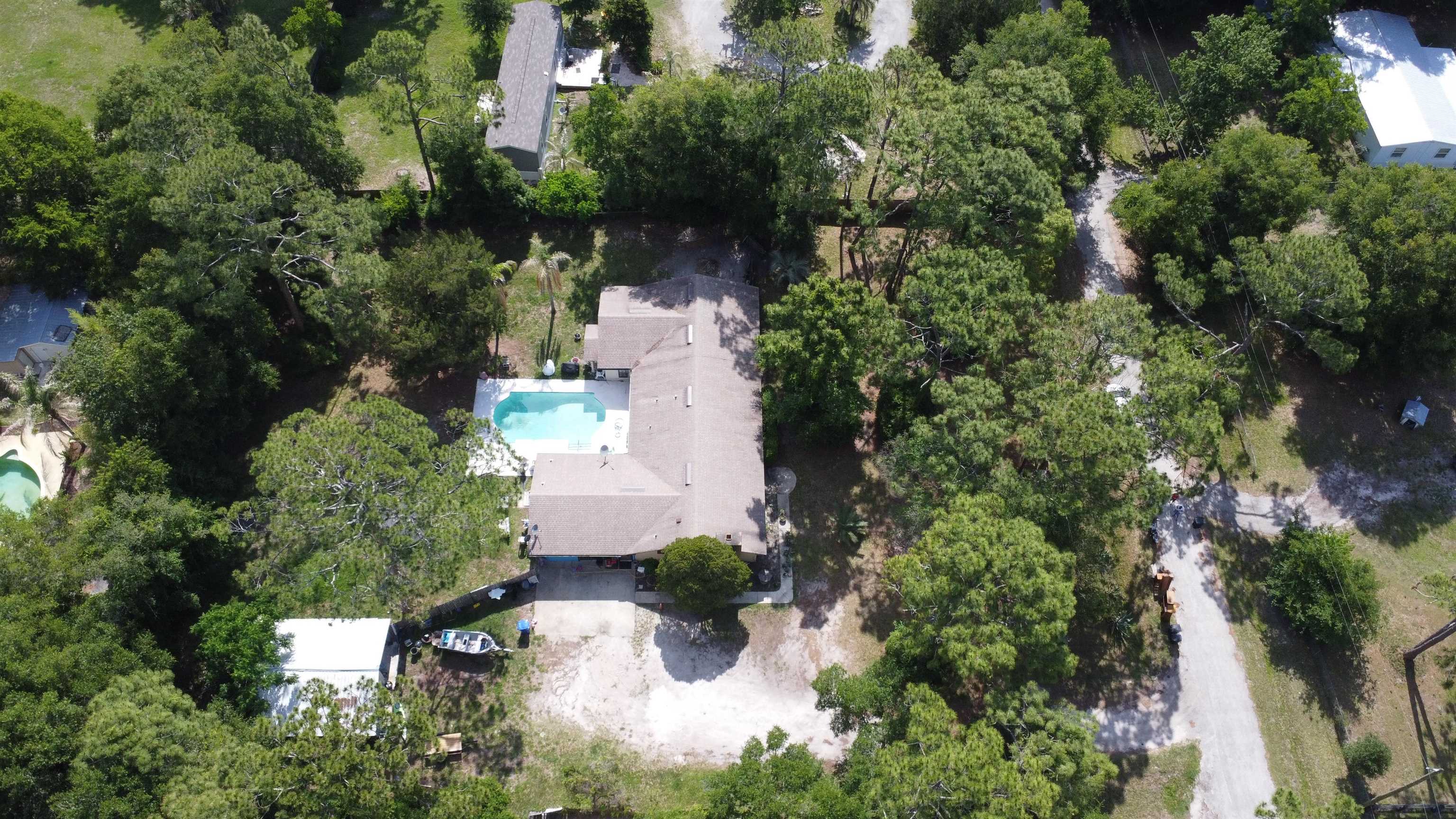 554 Hayley Road St. Augustine, FL 32086 - Photo 42 of 46 an aerial view of a house with outdoor space