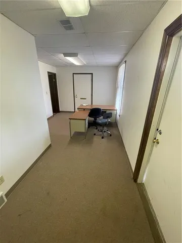 a view of room and front door