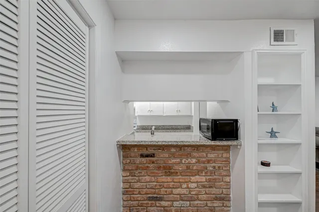 a view of microwave oven