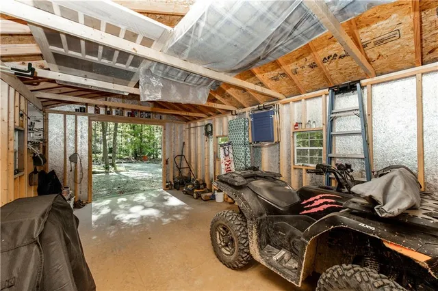 a car parked in front of a building