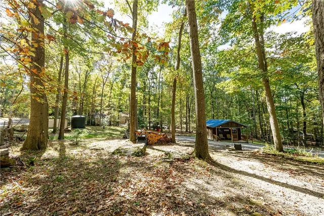a view of outdoor space with trees
