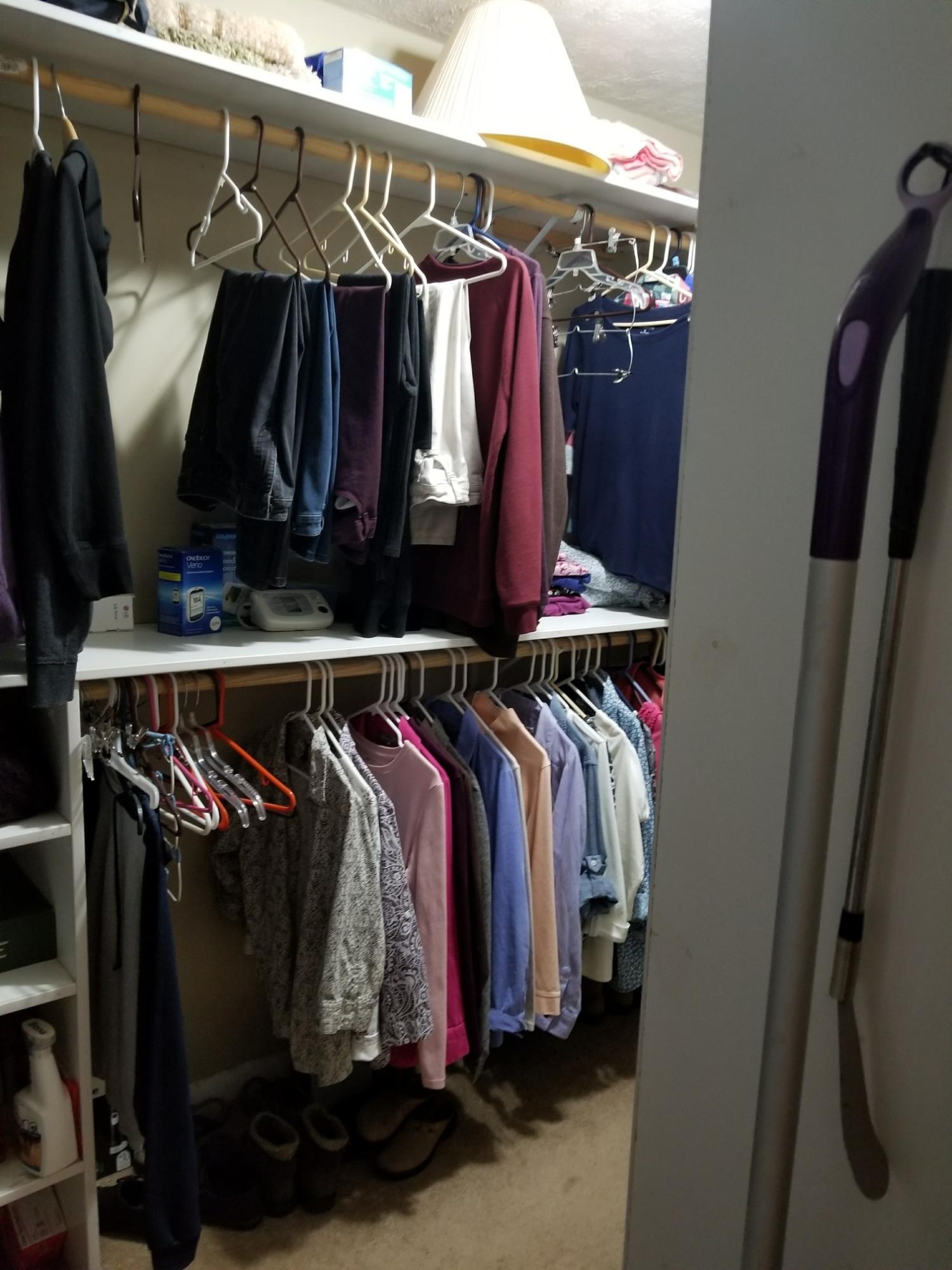 6575 Blacksburg Road Catawba, VA 24070 - Photo 9 of 14 a view of walk in closet with clothes and shoes