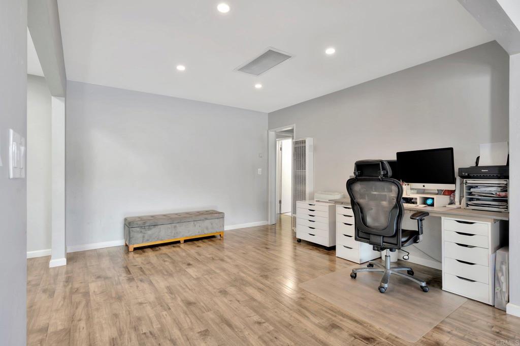 1601 Pepper Drive El Cajon, CA 92021 - Photo 10 of 31 a view of workspace with furniture and wooden floor