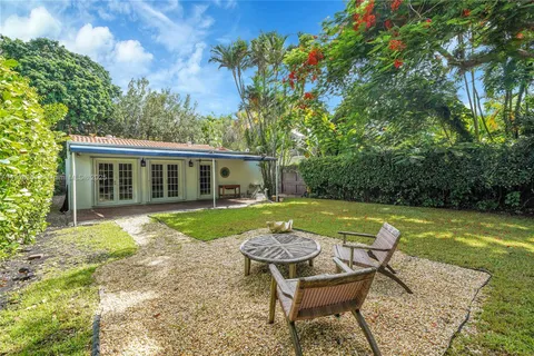 a view of a house with swimming pool and a yard
