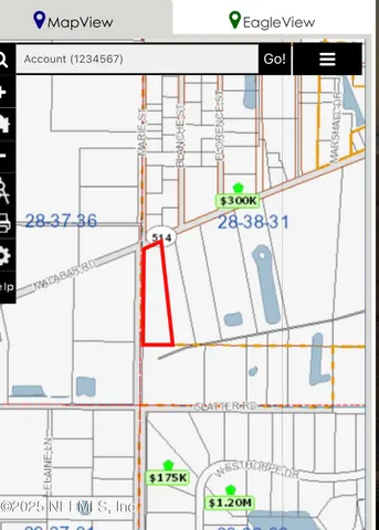 a view of a garden with a bench