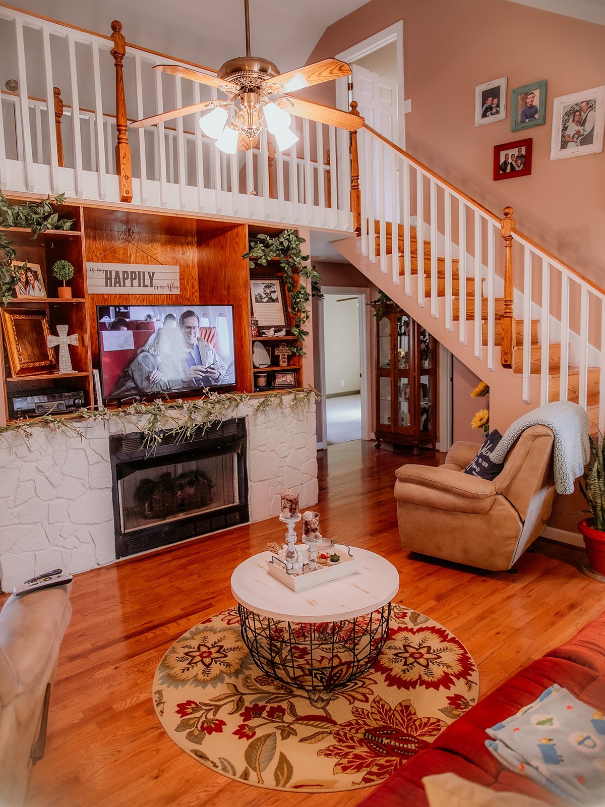 6713 Pilot Lane Lyles, TN 37098 - Photo 8 of 20 a dining room with furniture a rug and a fireplace