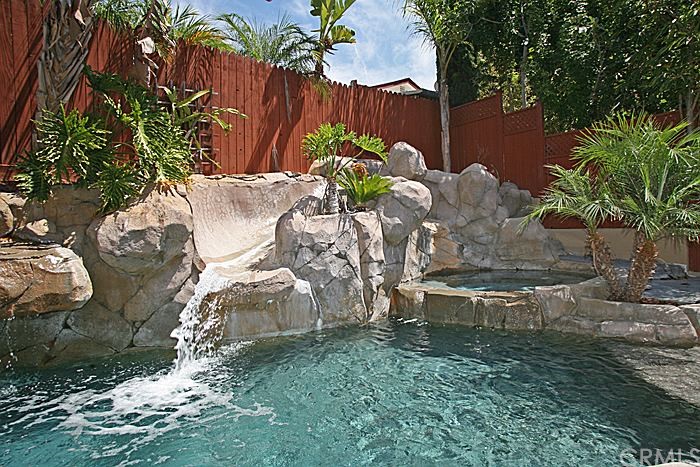 22912 Mullin Road Lake Forest, CA 92630 - Photo 1 of 1 Beautiful pool/spa with waterfall slide