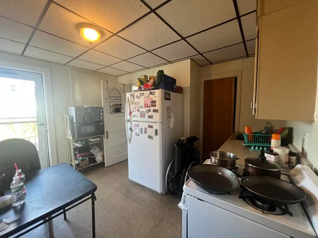 a room with storage and utility