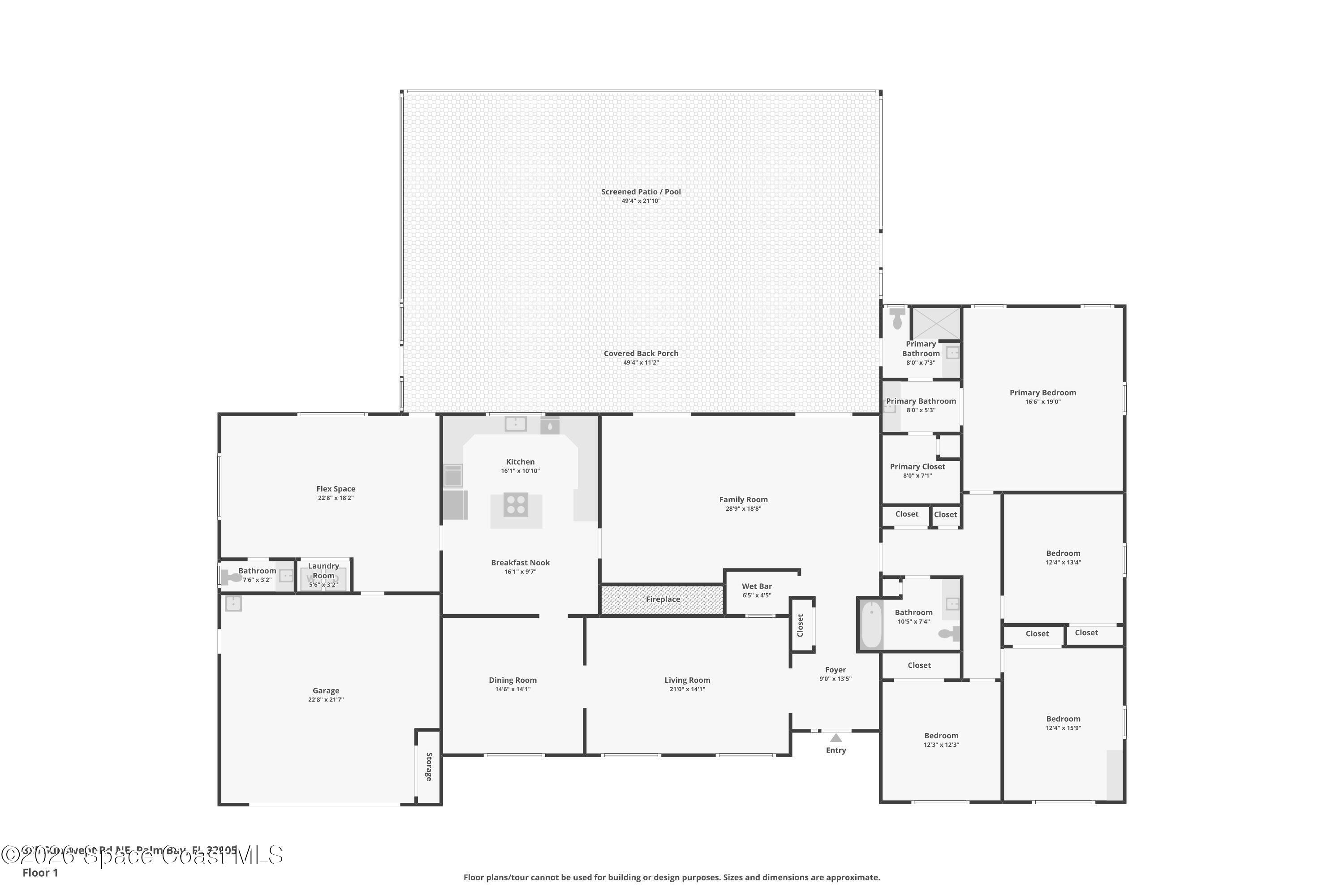 835 Sunswept Road Northeast Palm Bay, FL 32905 - Photo 22 of 36