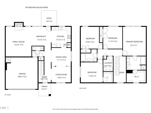 $375,000 | 705 Weeping Willow Drive, Durham, NC 27704