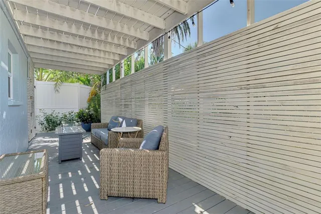 a view of a house with a patio