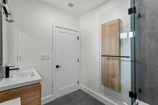 a bathroom with a sink