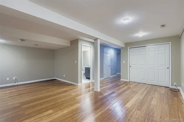 wooden floor in an empty room with wooden floor