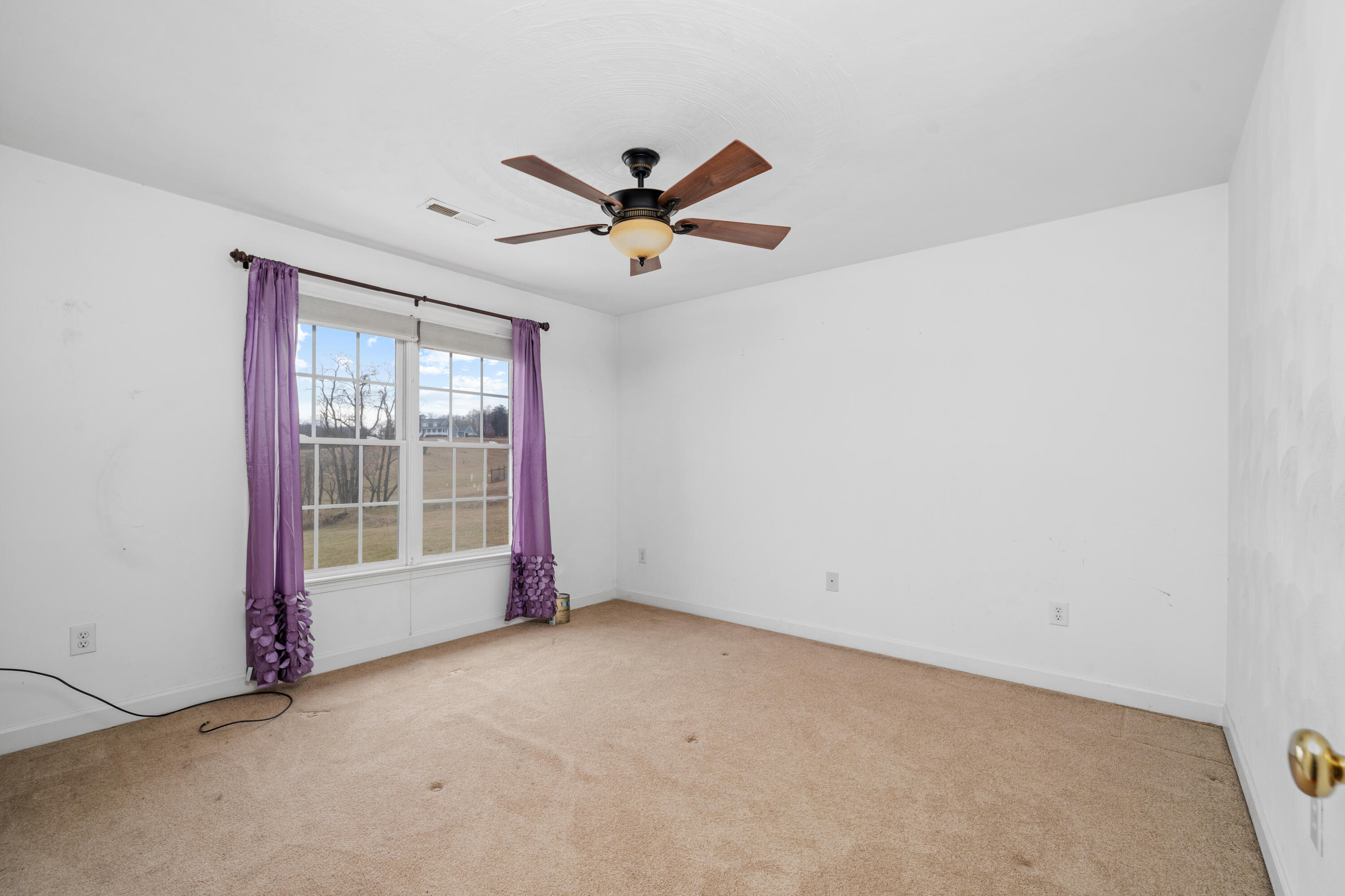 765 Country Club Road Troutville, VA 24175 - Photo 21 of 29 an empty room with windows and fan