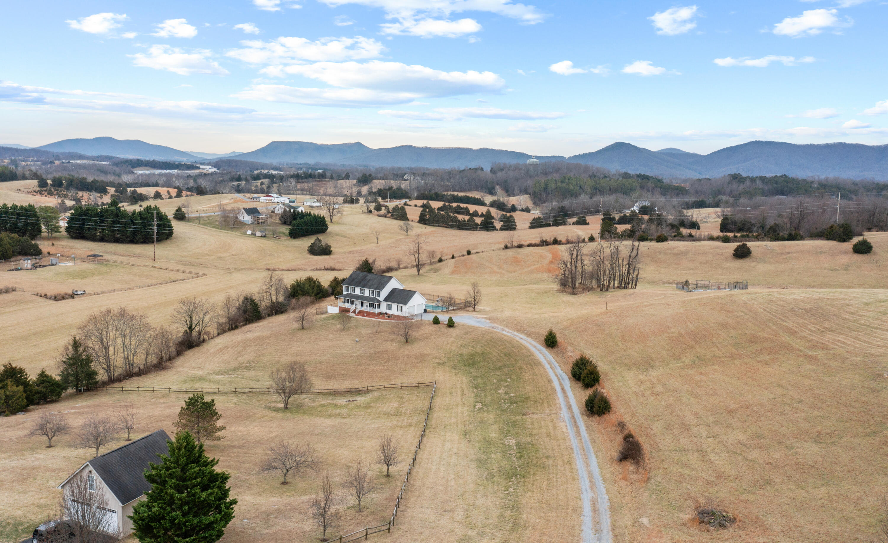 765 Country Club Road Troutville, VA 24175 - Photo 3 of 29 a view of a terrace with a mountain