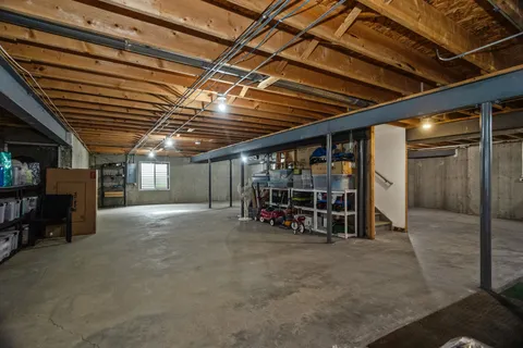 a view of a storage in a room