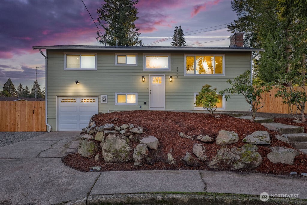 a front view of a house