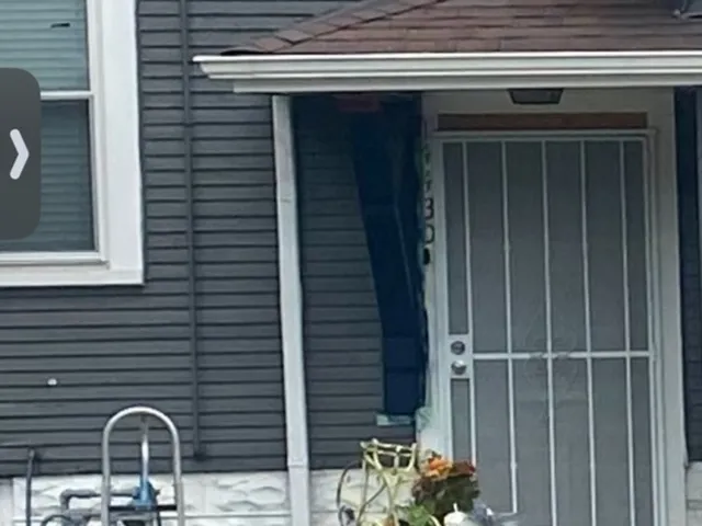 a front view of a house