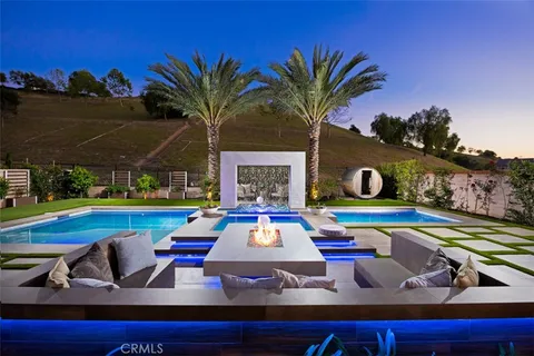 a outdoor space with furniture