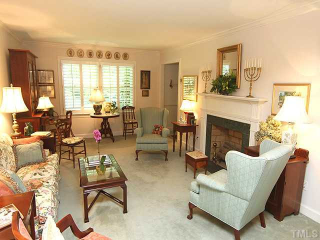 3412 Caldwell Drive Raleigh, NC 27607 - Photo 2 of 13 Formal living room open to dining room