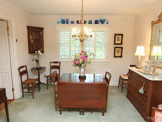 3412 Caldwell Drive Raleigh, NC 27607 - Photo 3 of 13 Dining room opens to living room.