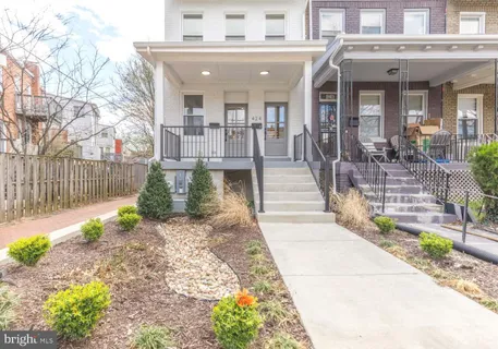 a view of a lobby with a patio