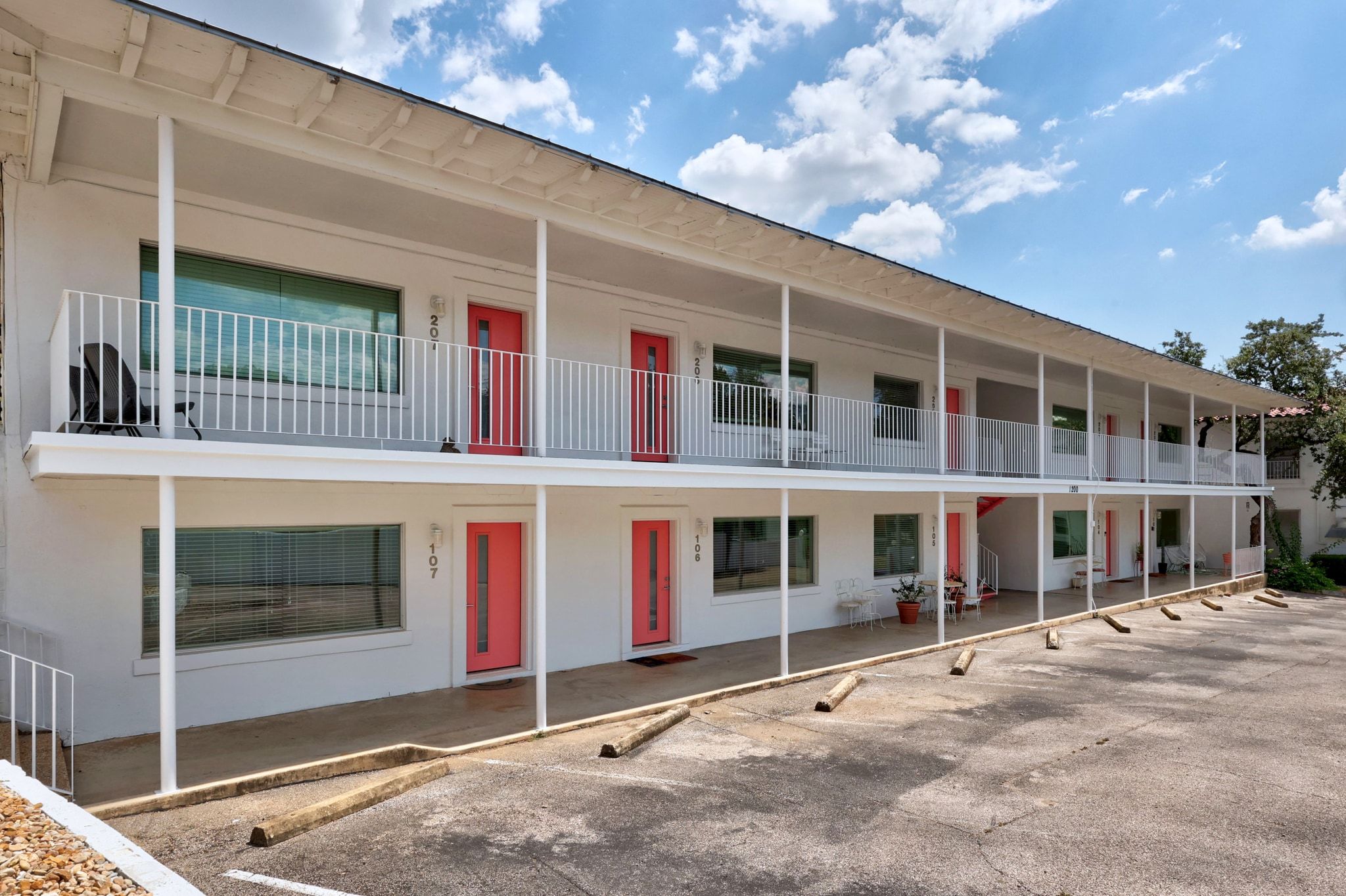 1200 Enfield Road, Unit 205 Austin, TX 78703 - Photo 18 of 20 a front view of building with street