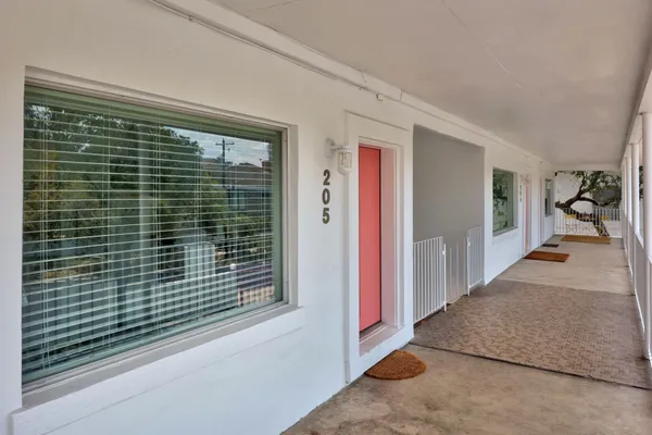 a view of a porch