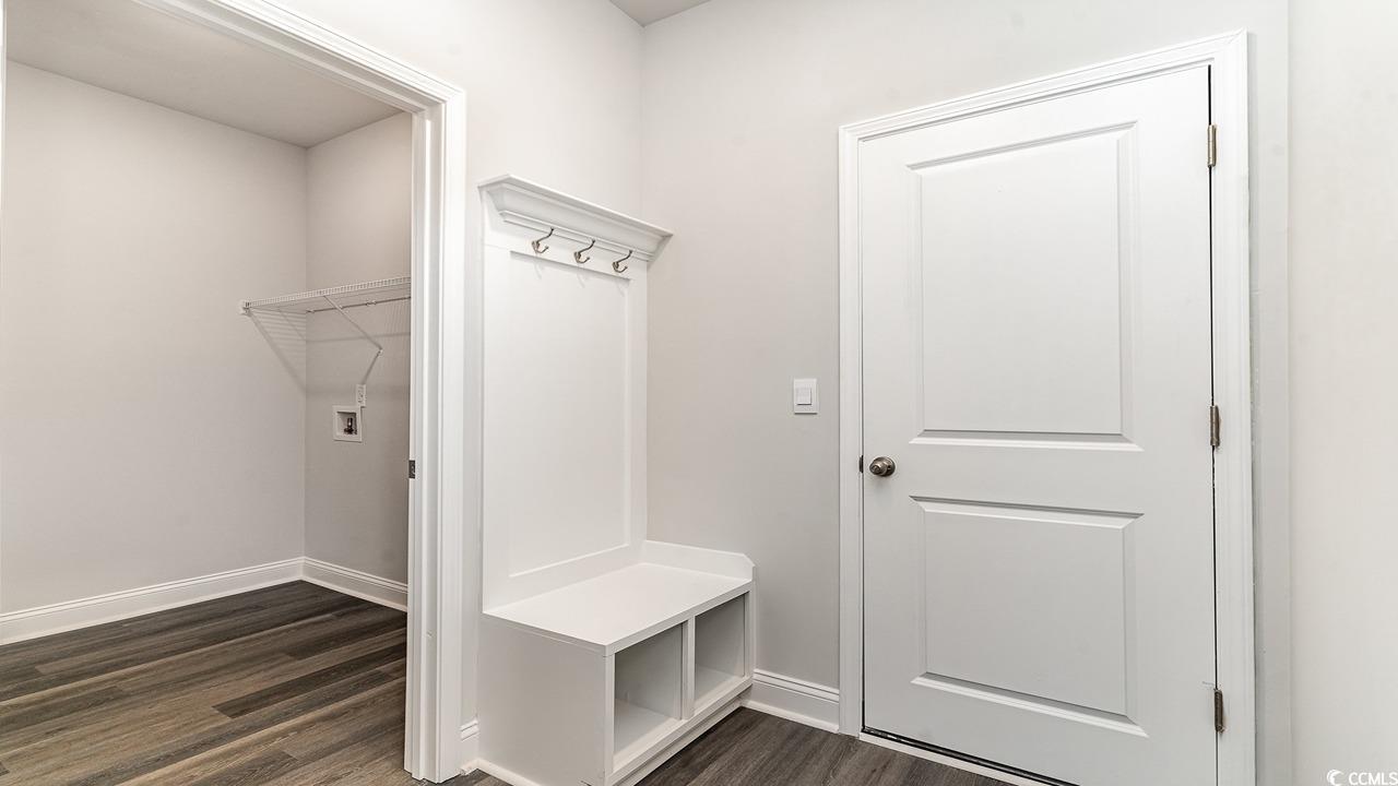 115 Rnch Hvn Drive Murrells Inlet, SC 29576 - Photo 13 of 25 Mudroom featuring dark hardwood / wood-style floor
