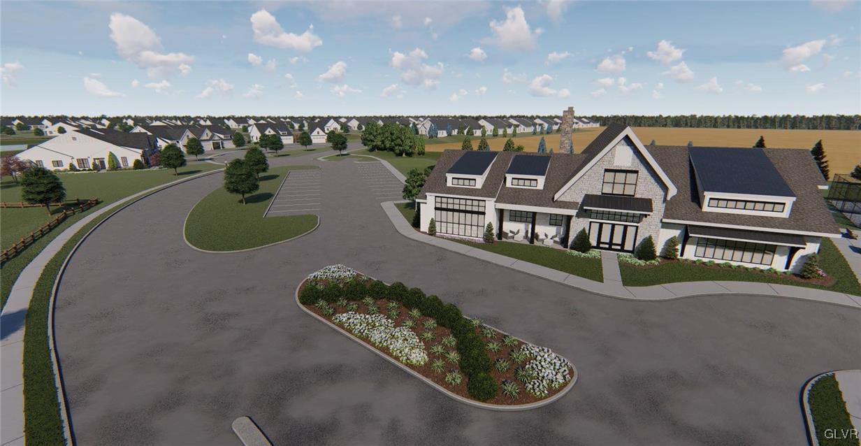 6916 Cedar Drive Bath, PA 18014 - Photo 11 of 19 an aerial view of a house with swimming pool and patio