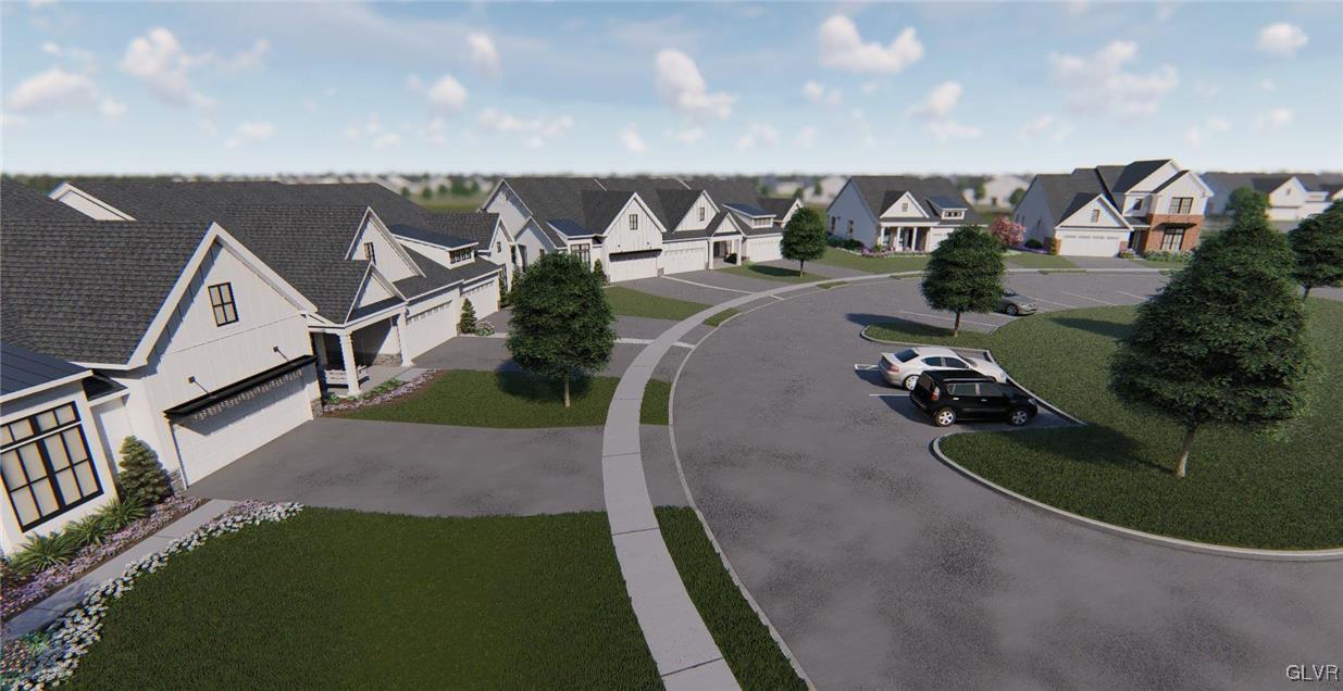 6916 Cedar Drive Bath, PA 18014 - Photo 12 of 19 an aerial view of a house with garden space and street view