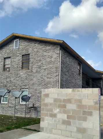 a view of wooden building