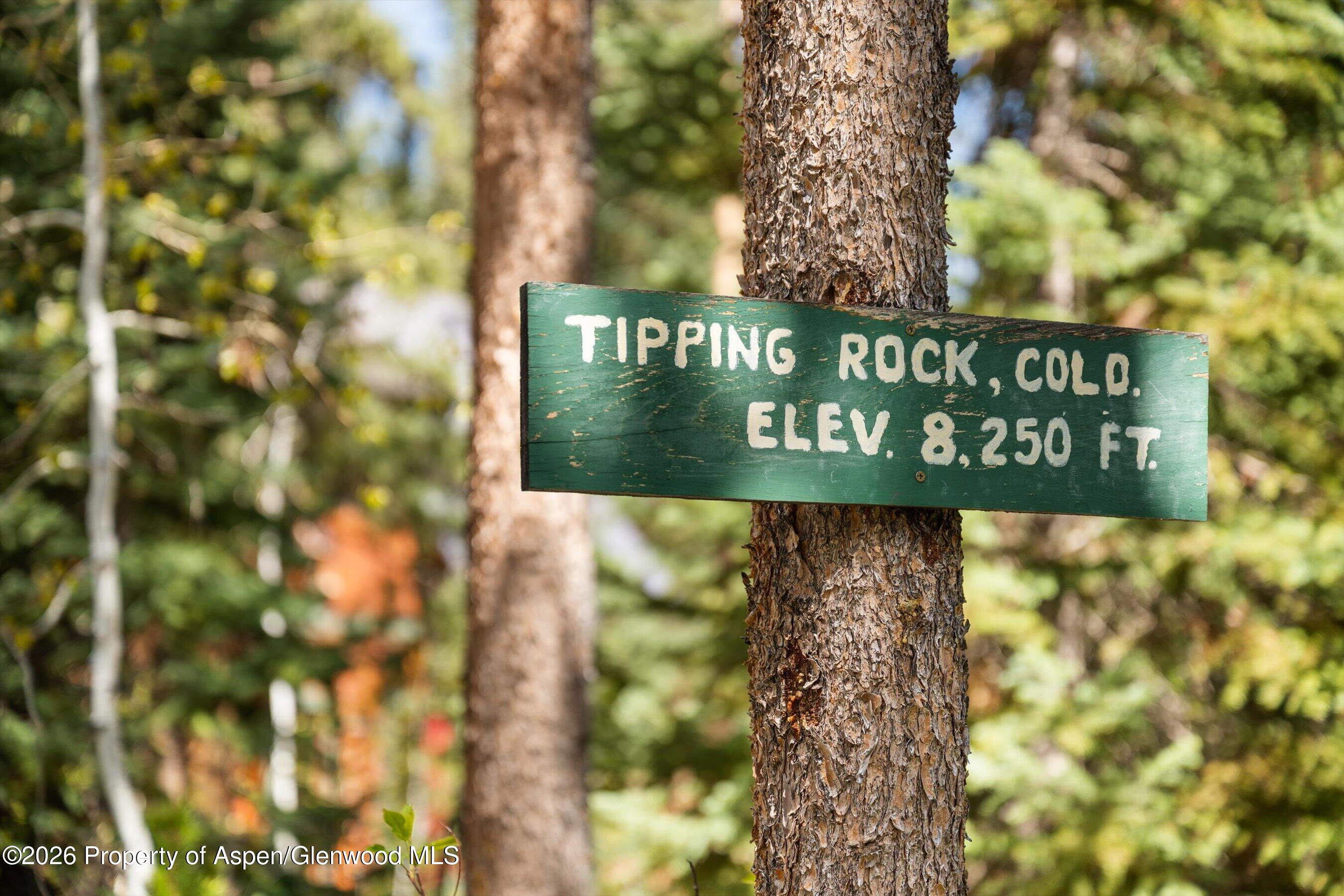 26608 Frying Pan Road Meredith, CO 81642 - Photo 48 of 49 a sign that is sitting on a brick wall