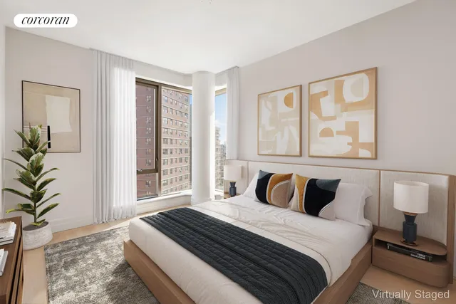 a living room with a couch and a table