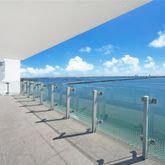 a view of a livingroom with furniture and chandelier