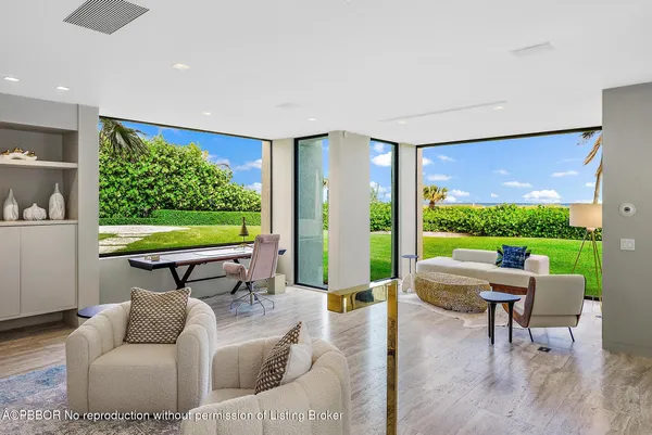 a outdoor space with patio furniture