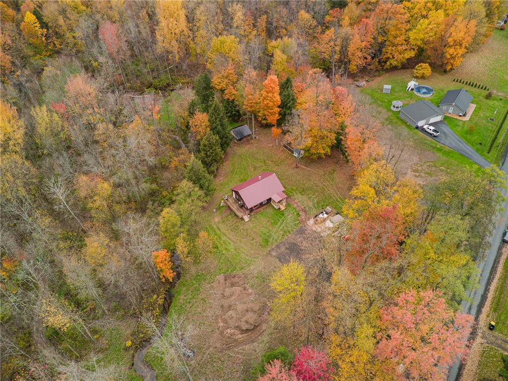7779 Brown Road Wolcott, NY 14590 - Photo 35 of 37 The OVERHEAD view of this JUST UNDER 10 acre parce
