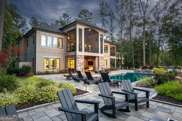 a view of a couches in the roof deck