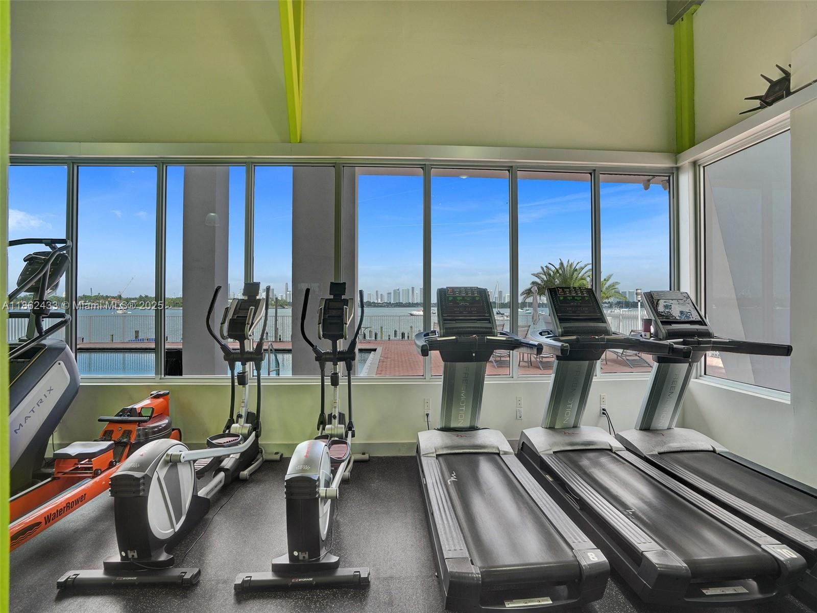 1228 West Avenue, Unit 201 Miami Beach, FL 33139 - Photo 39 of 42 a view of a room with gym equipment