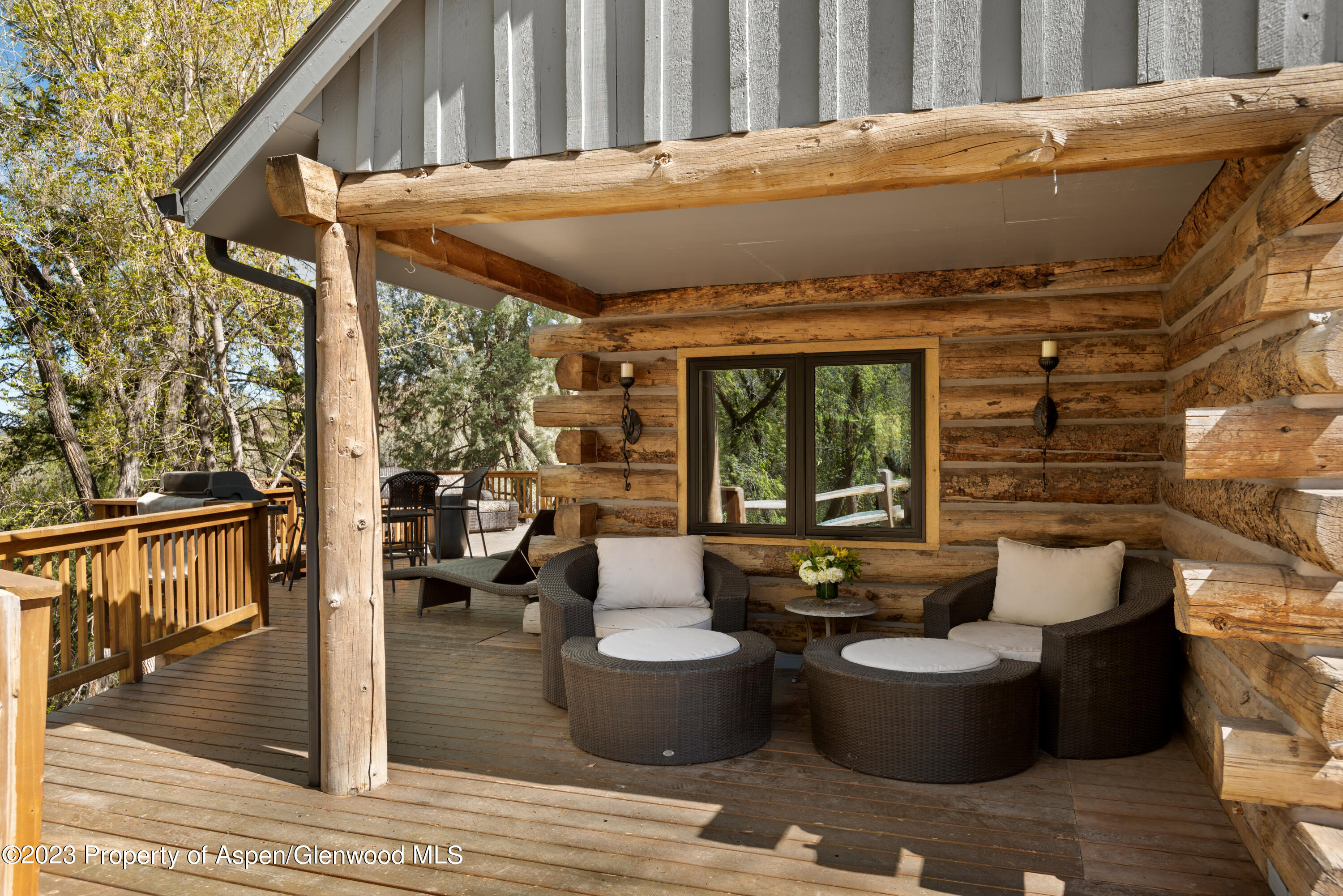1649 Emma Spur Basalt, CO 81621 - Photo 13 of 35 a roof deck with couches and potted plants