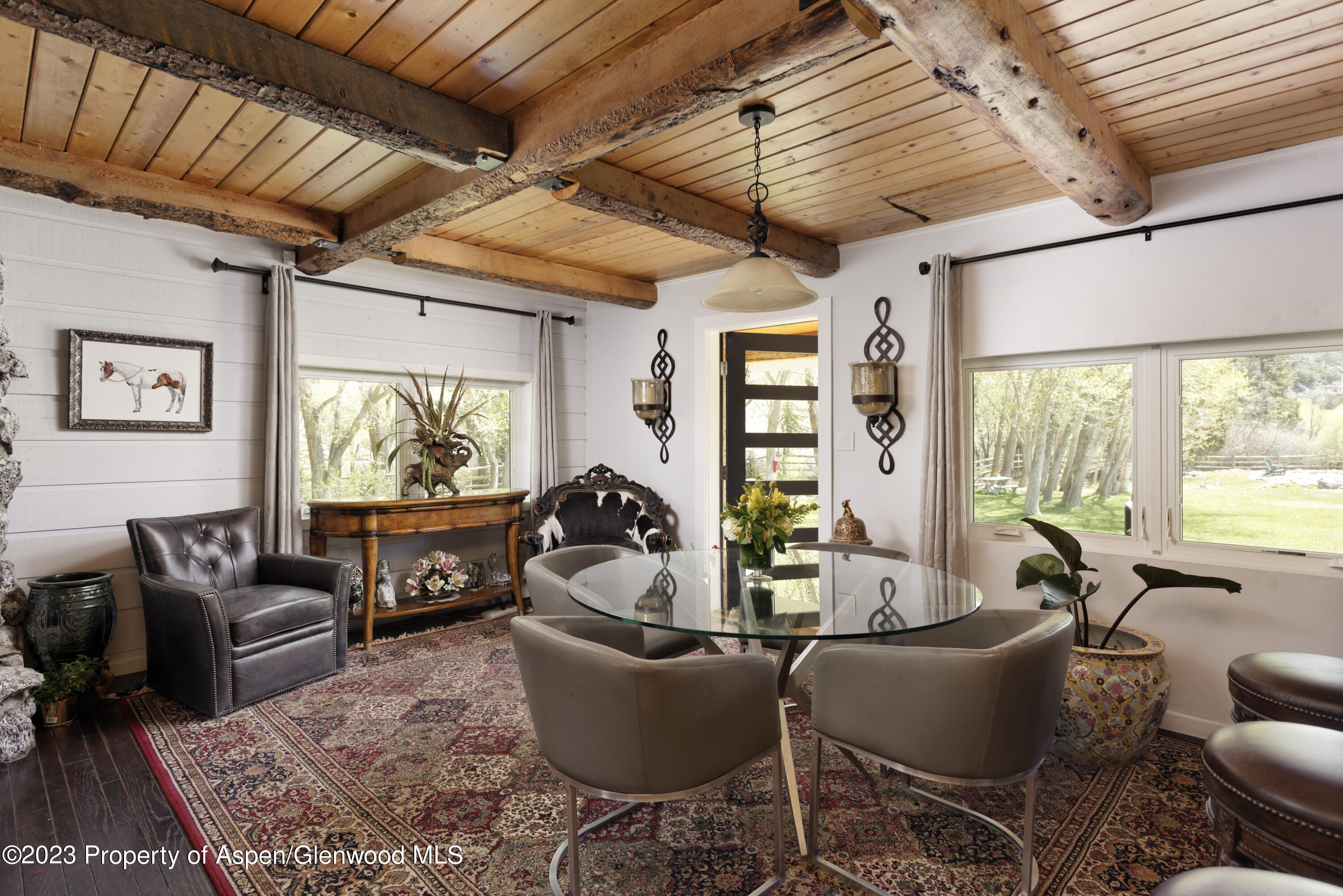 1649 Emma Spur Basalt, CO 81621 - Photo 7 of 35 a living room with furniture and a flat screen tv