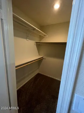 a close view of closet