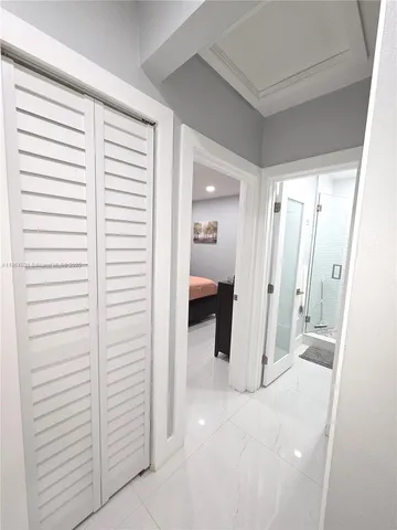 workspace with wooden floor and windows