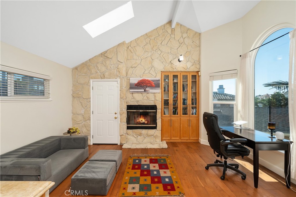 7901 Berger Avenue Playa del Rey, CA 90293 - Photo 42 of 67 a living room with furniture and a fireplace